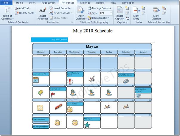 在 Word 2010 文件中嵌入 Visio 繪圖