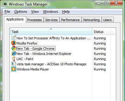 Windows 7、Vista、XP でアプリケーションにプロセッサ アフィニティを設定する方法