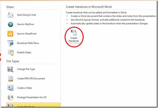 PowerPoint 2010: สร้างเอกสารประกอบการนำเสนอใน Word [เคล็ดลับ]
