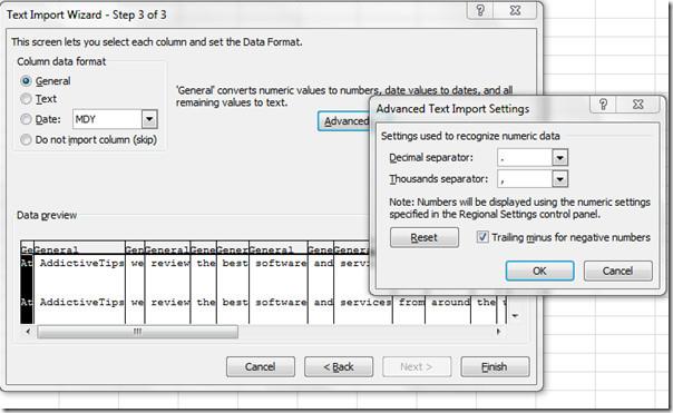 Dokumenttextdatei in Excel 2010-Arbeitsblatt importieren Dokumenttextdatei in Excel 2010-Arbeitsblatt importieren