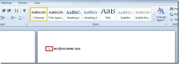 Word 2010: Belgeye Satır Numarası Ekleme
