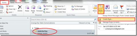Outlook 2010: Notificação de alerta de e-mail de remetente especificado Outlook 2010: Notificação de alerta de e-mail de remetente especificado