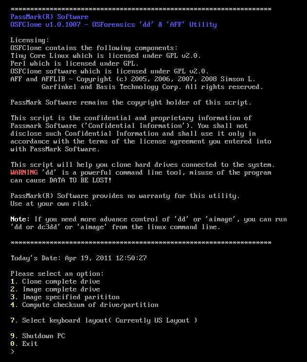 OSFClone ist ein selbststartendes Tool zum Klonen von Festplatten, das Raw-Disk-Images klont OSFClone ist ein selbststartendes Tool zum Klonen von Festplatten, das Raw-Disk-Images klont