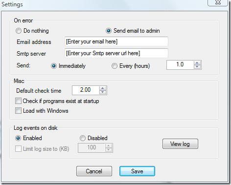 Comment être averti par e-mail lorsquune application plante