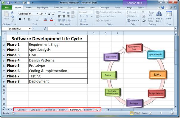 Excel 2010：隱藏/取消隱藏列、行、工作表