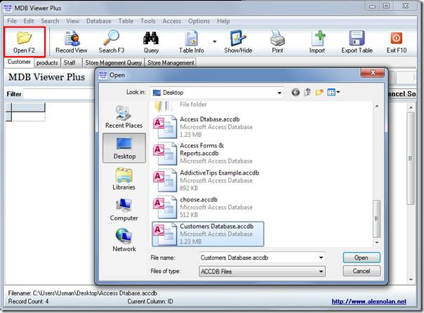 Gegevenstabel bekijken, invoegen en wijzigen zonder MS Access te gebruiken Gegevenstabel bekijken, invoegen en wijzigen zonder MS Access te gebruiken