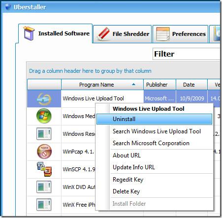 Uberstaller – Désinstallateur complet et outil de suppression de traces