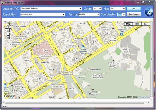 Google Map Saver – 下載地圖並儲存為圖像