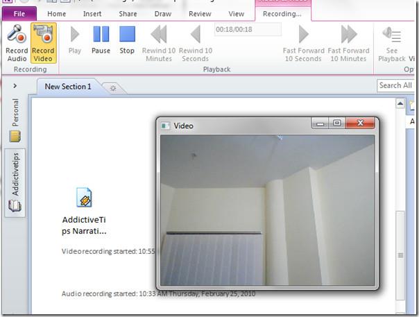在 Office OneNote 2010 中錄製音頻和視頻