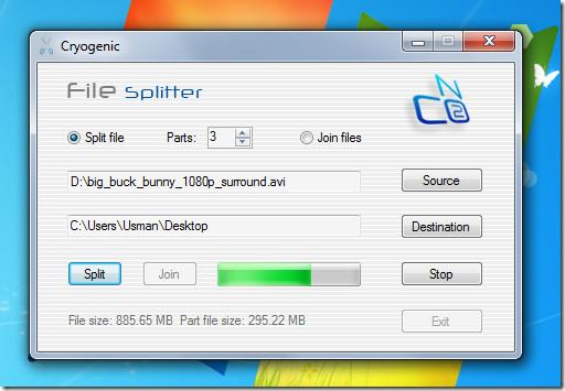 Splits een groot bestand in kleinere stukken en voeg ze snel weer samen Splits een groot bestand in kleinere stukken en voeg ze snel weer samen