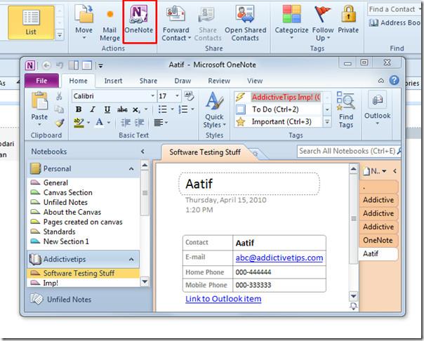 Outlook 2010 通訊錄聯絡人使用者指南