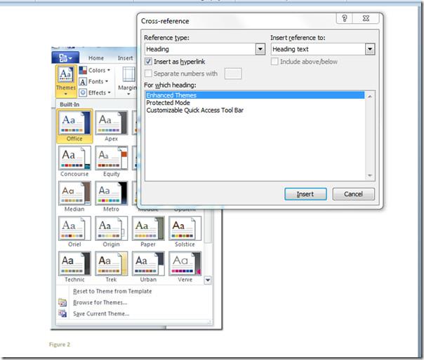Word 2010でキャプションと相互参照を挿入する