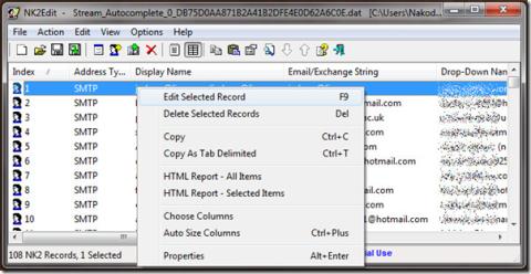 NK2Edit: Editar arquivo de cache de endereços de preenchimento automático do Outlook