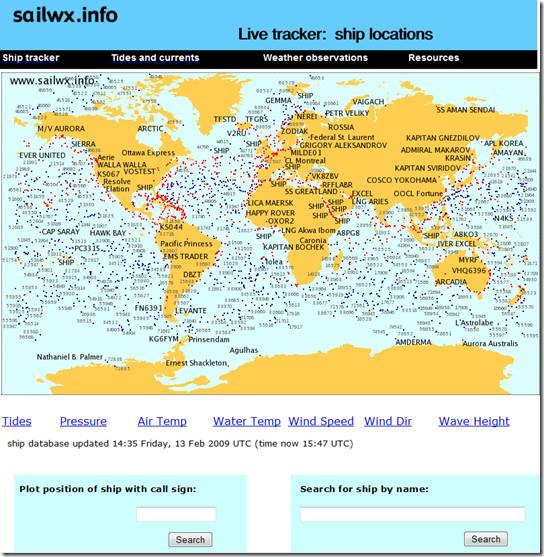 Como rastrear a posição/localização exata de qualquer navio com Sailwx