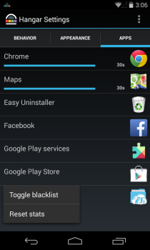 Hangar – เข้าถึงแอปที่ใช้บ่อยจากลิ้นชักการแจ้งเตือน