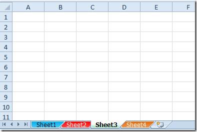 如何在 Excel 2010 中變更工作表標籤顏色