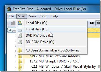 TreeSize Free: ディスク容量を分析するシンプルなツール