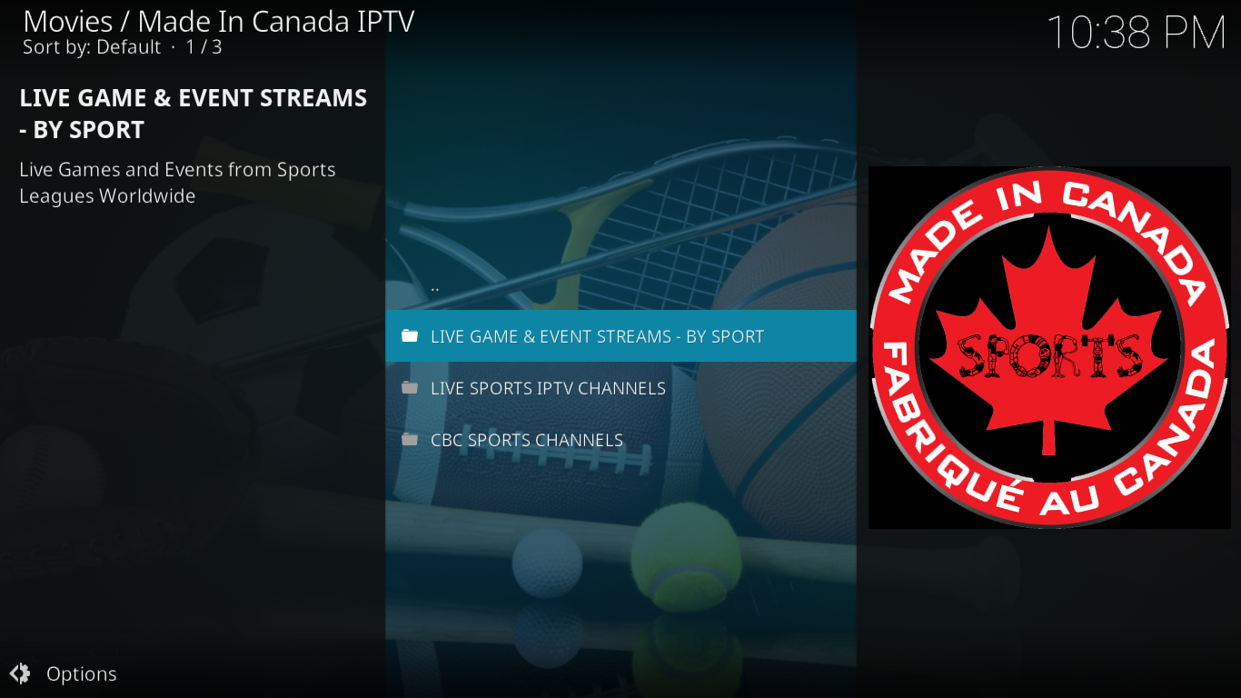 Made In Canada IPTVアドオンのインストールと使用方法