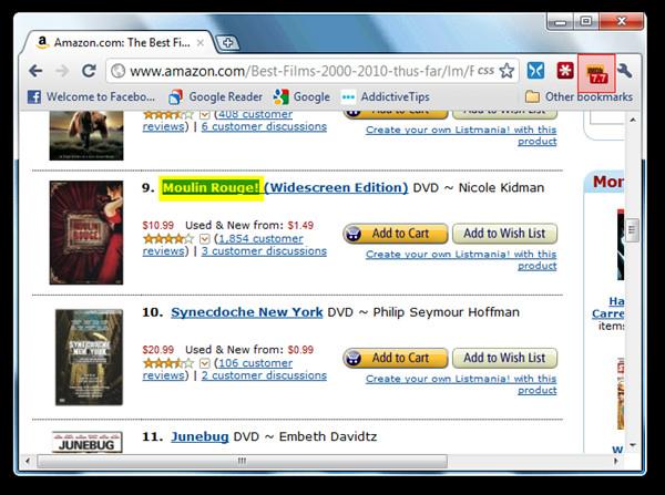 在 Google Chrome 中查看 IMDb 影片評分 [擴充功能]