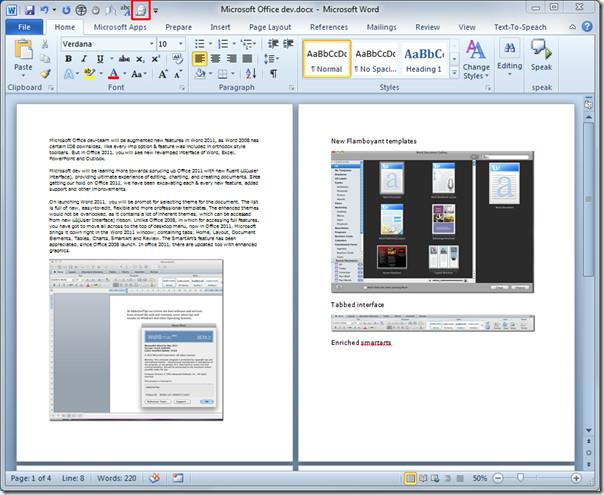 إرسال مستند Word 2010 مباشرةً إلى مستلم البريد عبر Outlook 2010