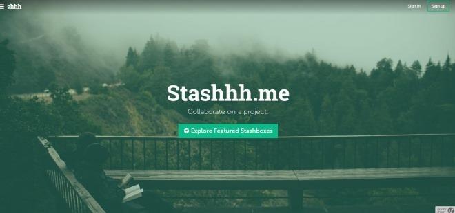 Stashhh.me: ウェブ上で興味深いコンテンツのコレクションを作成して共有する