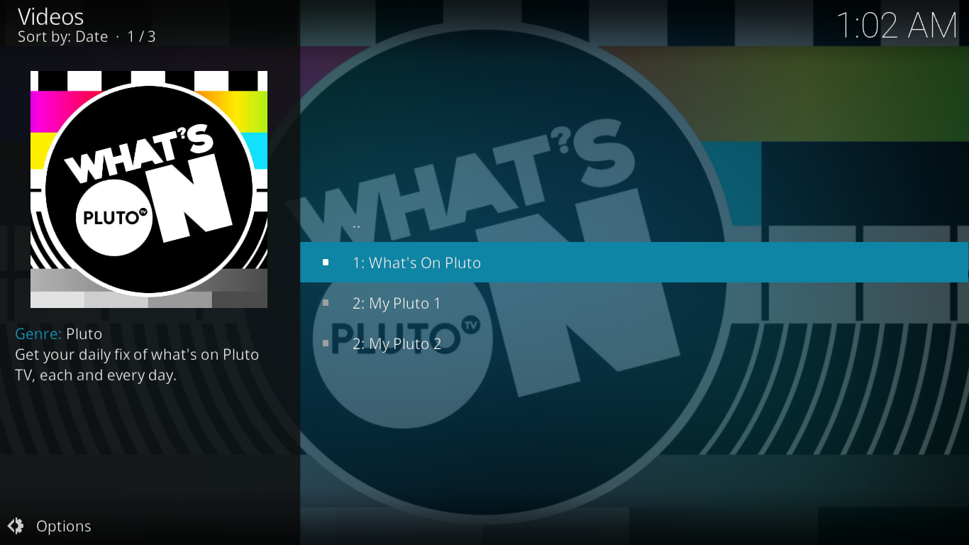 Module complémentaire Pluto.tv pour Kodi : installation et visite guidée Module complémentaire Pluto.tv pour Kodi : installation et visite guidée