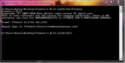FLVMeta добавляет метаданные в видеофайлы FLV
