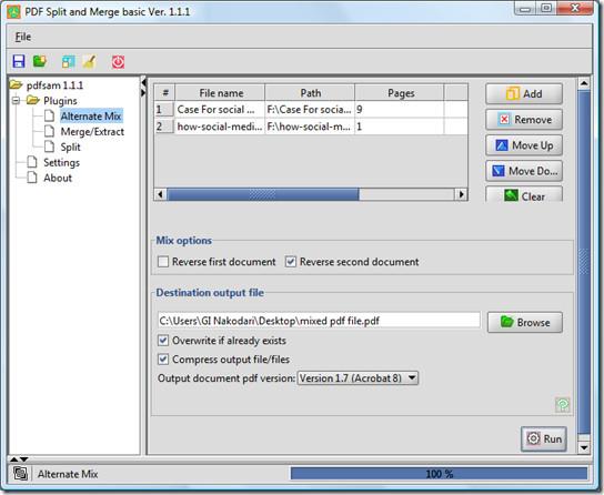 So kombinieren (mischen), führen und teilen Sie PDF-Dateien mit PDFSam