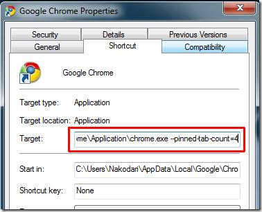 Aggiungi schede in modo permanente in Google Chrome