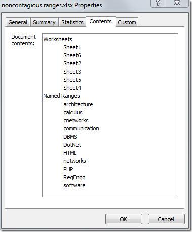 ดูสถิติทั้งหมดของสมุดงาน Excel 2010