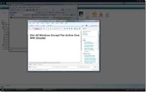 Malapkan Semua Windows Kecuali Yang Aktif Dengan Ghoster