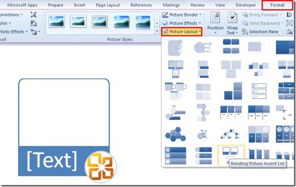 Cambiare il layout dell'immagine in Word 2010 Cambiare il layout dell'immagine in Word 2010