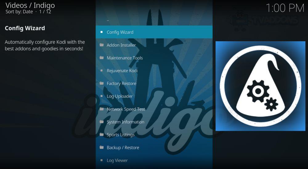 Cómo instalar el instalador de Indigo (Fusion) en Kodi