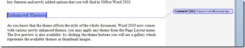 Word 2010文書にコメントを挿入する