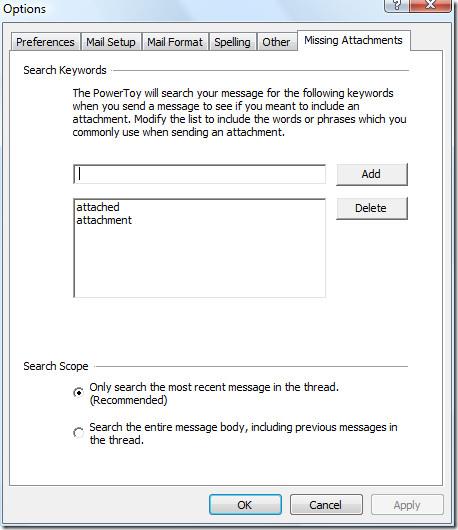 メールを送信する前に Outlook の添付ファイルを確認する