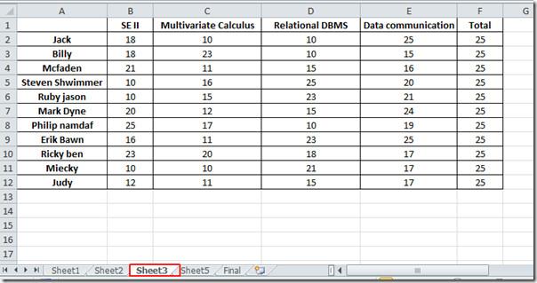 Mesclar planilhas usando a consolidação de dados no Excel 2010