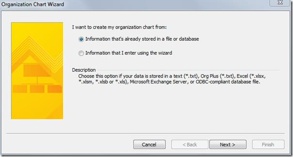 在 Visio 2010 中從 Excel 電子表格建立組織架構圖