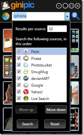 Ginipic: Encuentra fotos en múltiples buscadores de imágenes en tu computadora Ginipic: Encuentra fotos en múltiples buscadores de imágenes en tu computadora