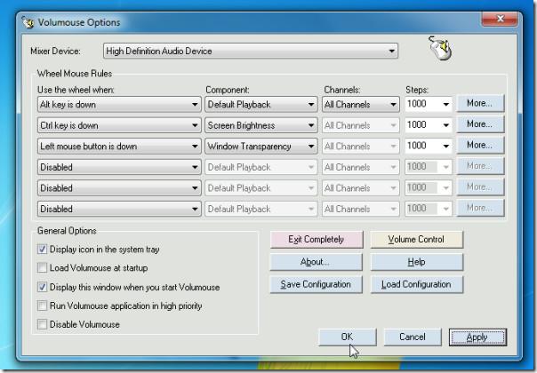 Volmouse: Windows 機能用のオンスクリーン多機能コントローラ