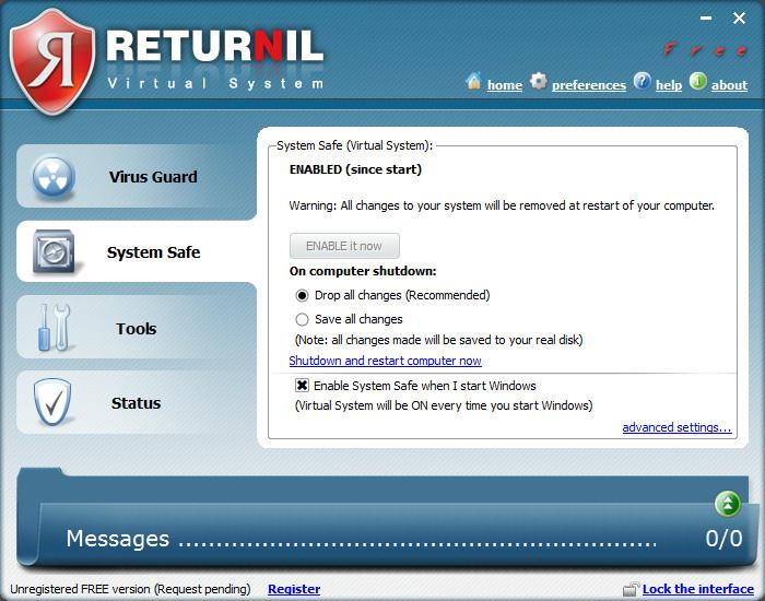 Returnil Virtual System 2010 – Virtualizza il tuo sistema Returnil Virtual System 2010 – Virtualizza il tuo sistema