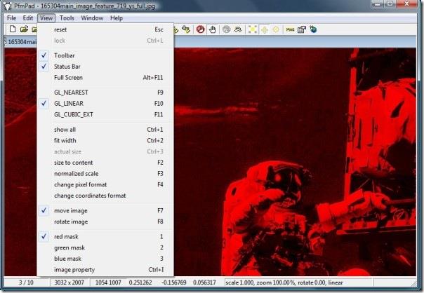 PfmPad – Grafik Araştırmacıları İçin Gelişmiş Görüntü Görüntüleyici