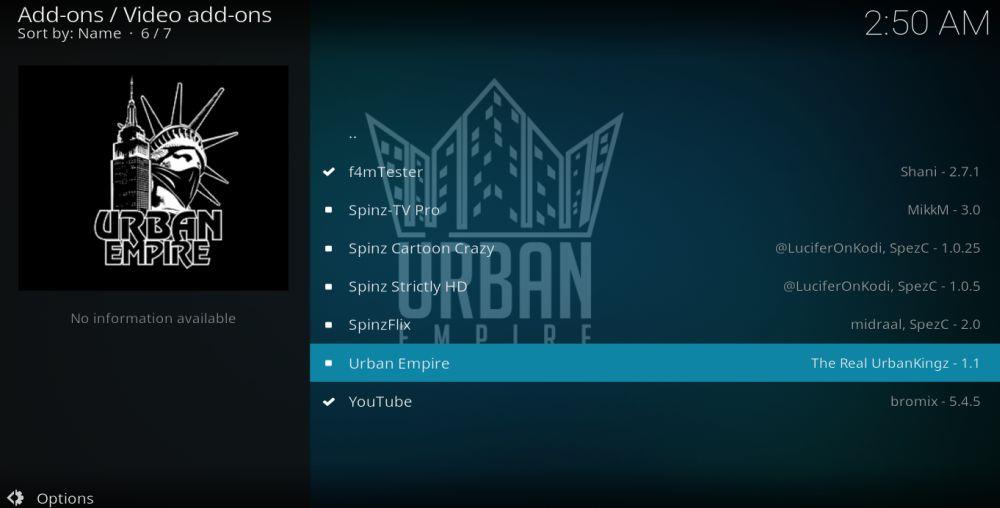 Urban Empire Kodiアドオン – インストールと使い方