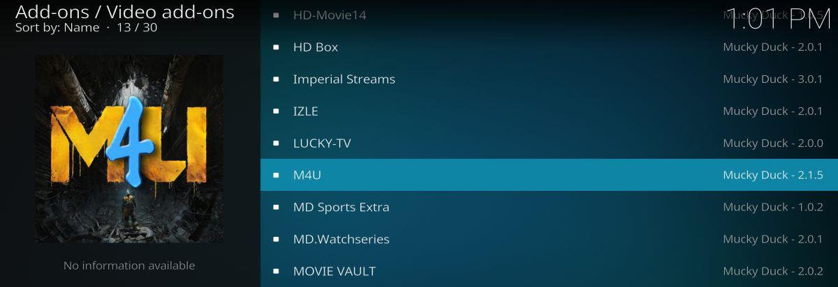 M4U Kodi 外掛程式安裝指南 – 電影與電視串流媒體解說