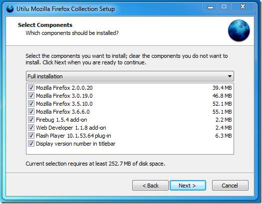 Installa più versioni di Firefox con Utilu Mozilla Firefox Collection