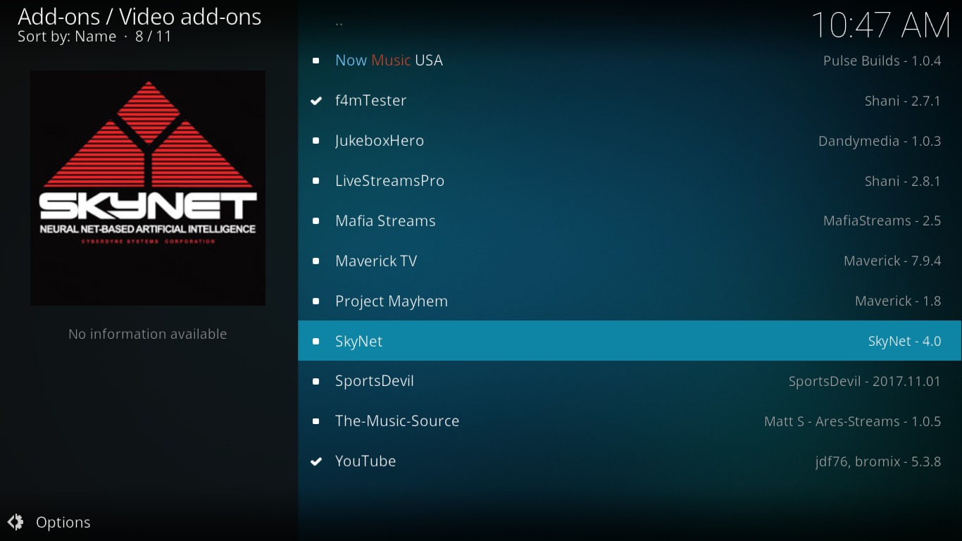 Complemento SkyNet para Kodi: Cómo instalar SkyNet en Kodi Complemento SkyNet para Kodi: Cómo instalar SkyNet en Kodi