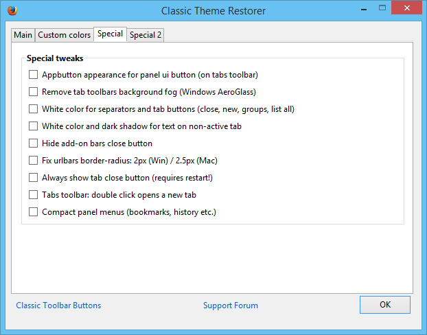 Firefox 29でAustralisを削除してクラシックテーマを復元する
