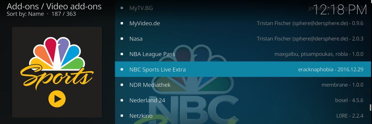 El mejor complemento de Kodi para transmisiones en vivo de la NFL