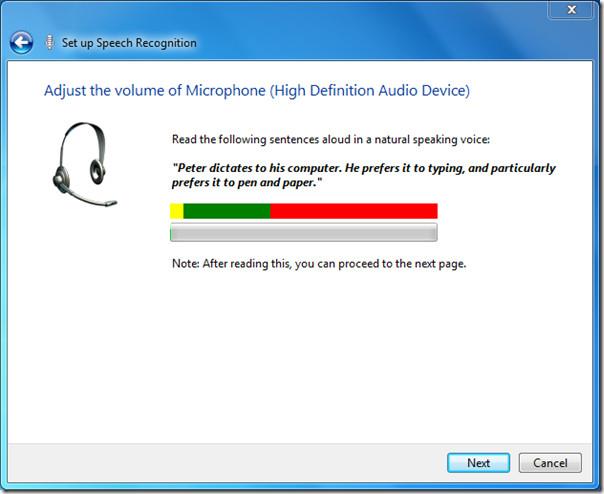 Use o Windows 7 para substituir o reconhecimento de fala ausente do Word 2010