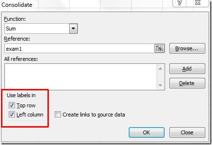Mesclar planilhas usando a consolidação de dados no Excel 2010