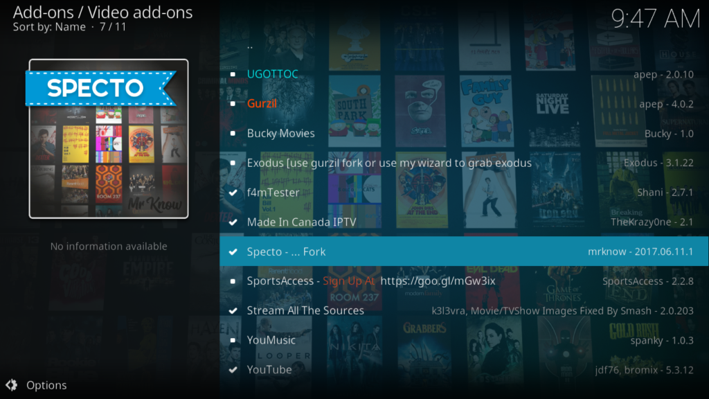 Componente aggiuntivo Specto Kodi: come installare e utilizzare Specto Componente aggiuntivo Specto Kodi: come installare e utilizzare Specto